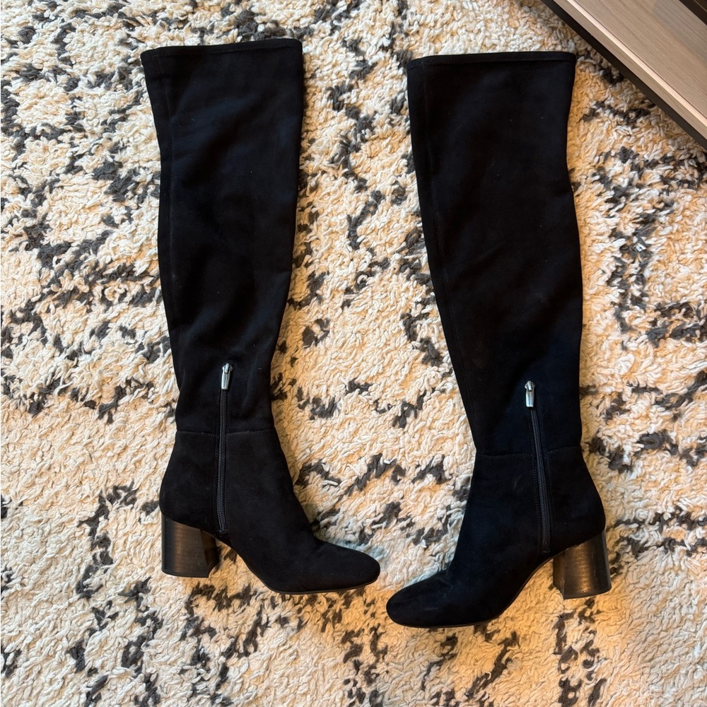 Vince Camuto Black Knee-High Women's Boots